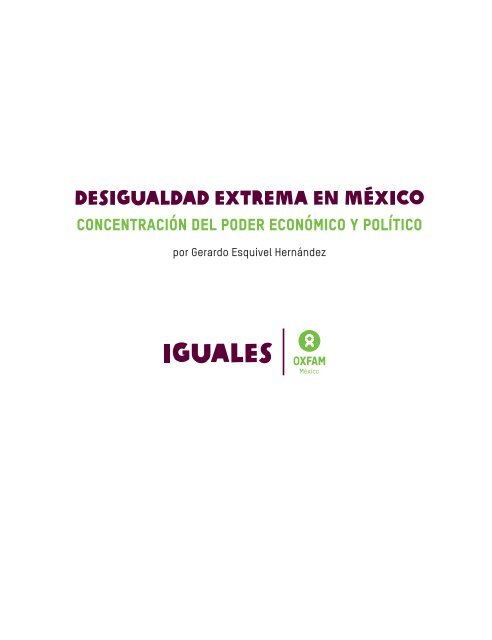 ESEQUIVEL, Gerardo, Desigualdad extrema