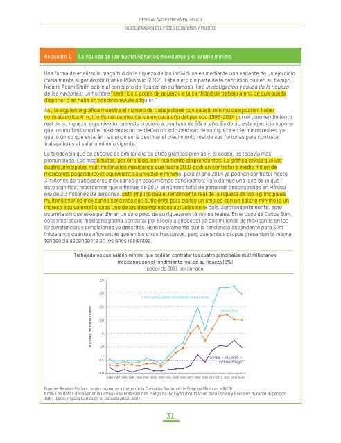 ESEQUIVEL, Gerardo, Desigualdad extrema