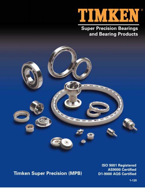 Super Precision Bearings and Bearing Products Timken Super ...