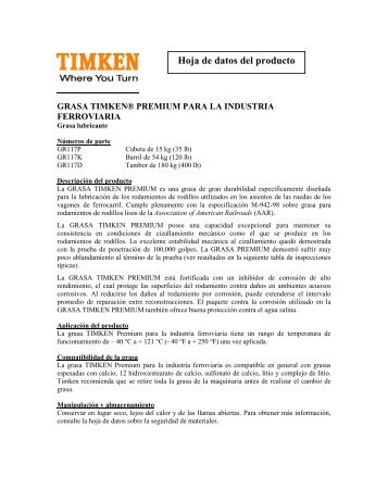 Timken Premium Railroad Grease