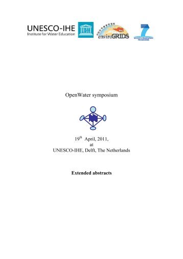 Extended abstracts of the OpenWater Symposium in pdf