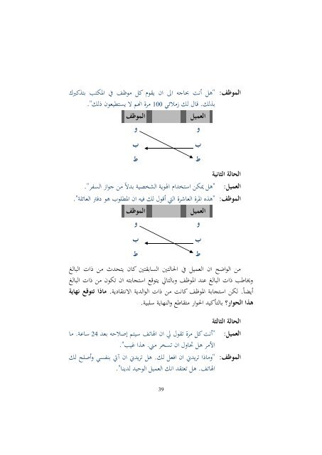  التميز في العناية بالعملاء