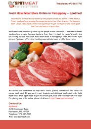 Fresh Halal Meat Store Online in Parsippany – Spotmeat