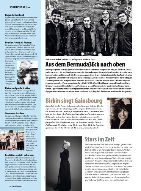 HEINZ Magazin Bochum 05-2017