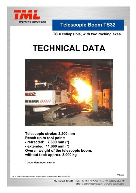 Datasheet TS32 V0509.pdf - TML working solutions