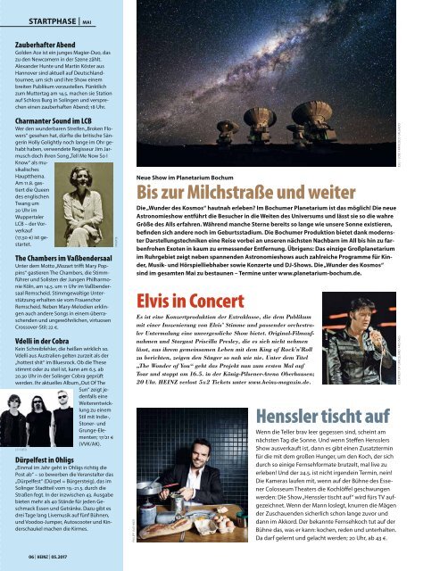 HEINZ Magazin Wuppertal 05-2017