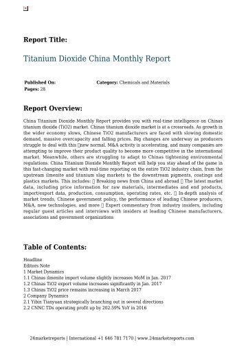 titanium-dioxide-china-monthly-report-24marketreports