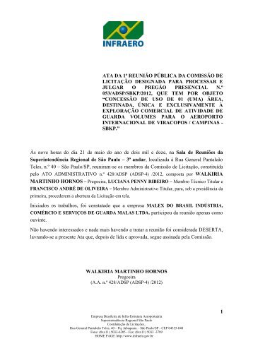 ATA 1ª REUNIÃO_DESERTA.pdf - Infraero