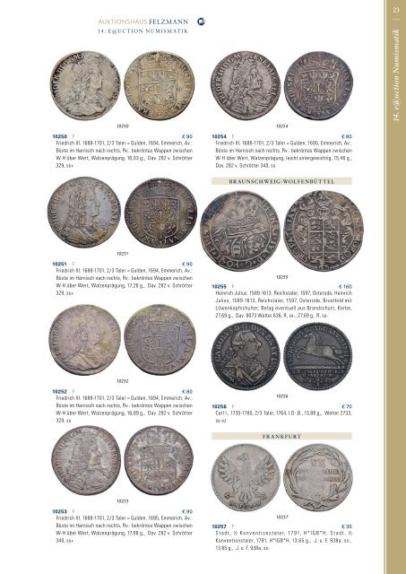 Auktionshaus Felzmann - Auktion-1014 - Numismatik