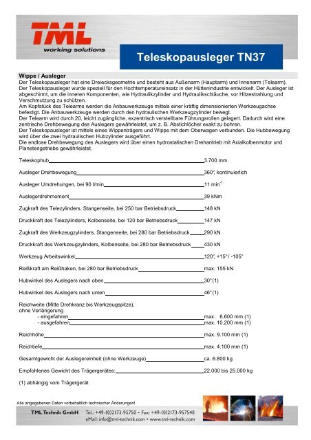 eingefahren: 6.600 mm (*) - ausgefahren: 10.200 mm