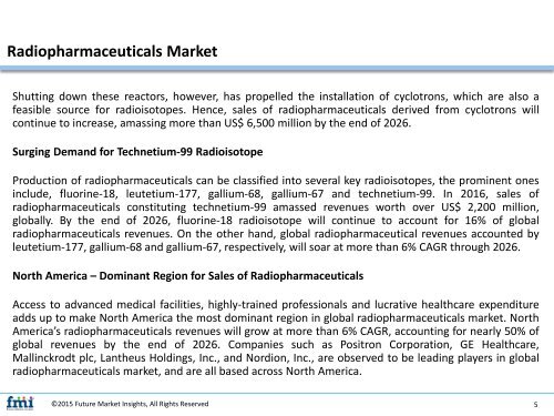 Radiopharmaceuticals Market