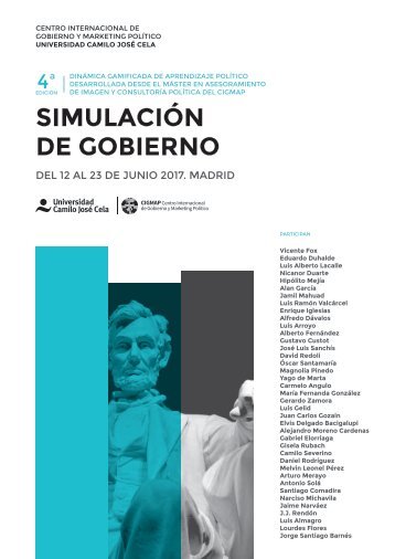 Simulación Gobierno del CIGMAP 2017