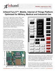 InHand Fury-X™: Mobile, IoT Platform