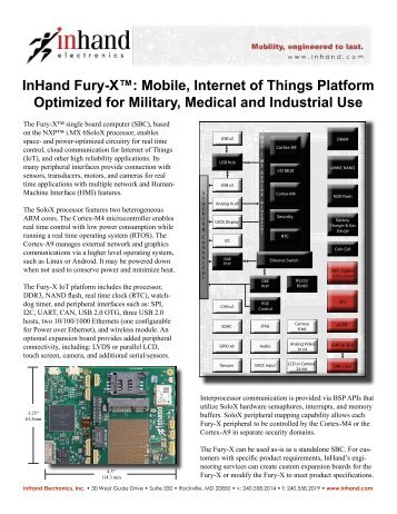 InHand Fury-X™: Mobile, IoT Platform