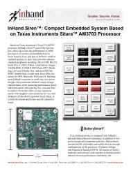 InHand Siren™: Compact Embedded System