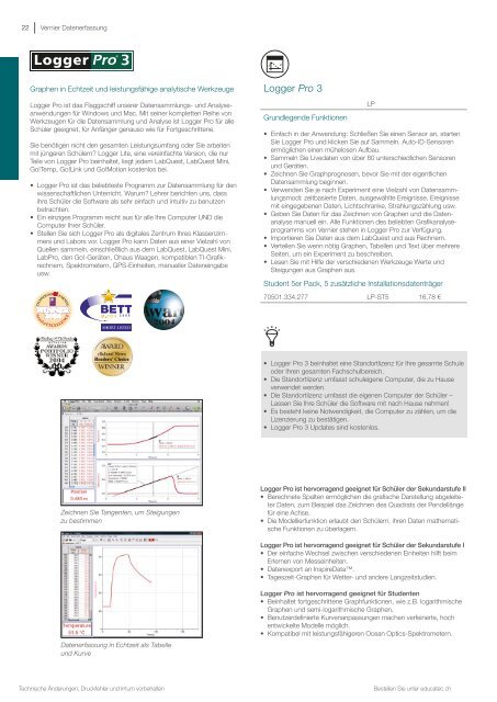 EducaTec AG - Vernier Katalog 2017 DE