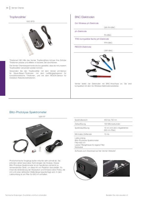 EducaTec AG - Vernier Katalog 2017 DE