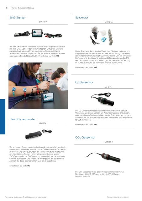 EducaTec AG - Vernier Katalog 2017 DE