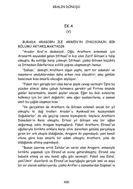 J.R.R. Tolkien - Kralın Dönüşü