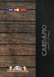 ARTE CARDÁPIO - CASARÃO