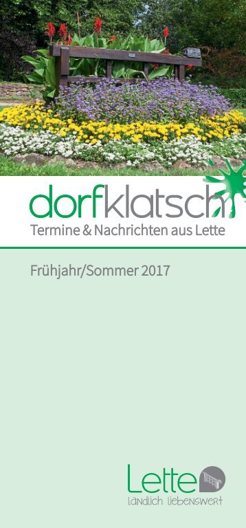 dorfklatsch - Frühjahr/Sommer 2017