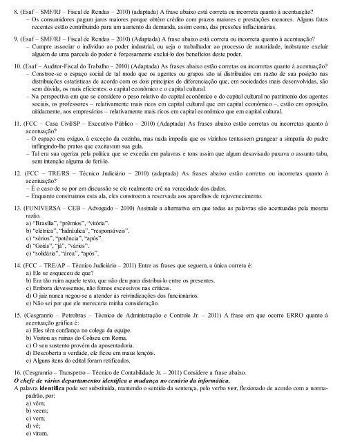 A Gramatica para Concursos - Fernando Pestana