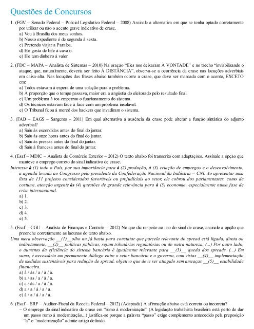 A Gramatica para Concursos - Fernando Pestana