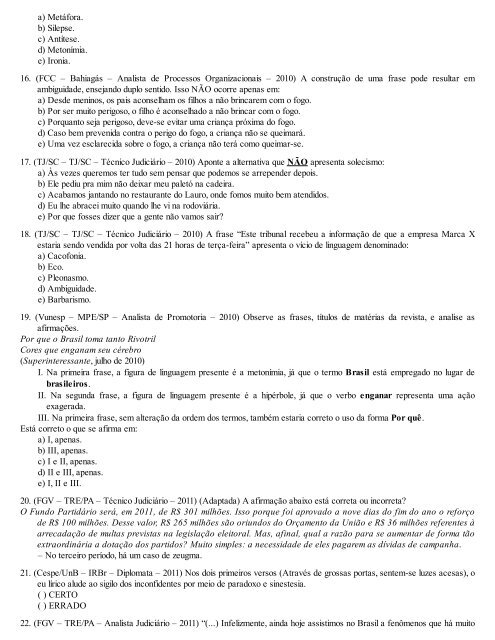 A Gramatica para Concursos - Fernando Pestana