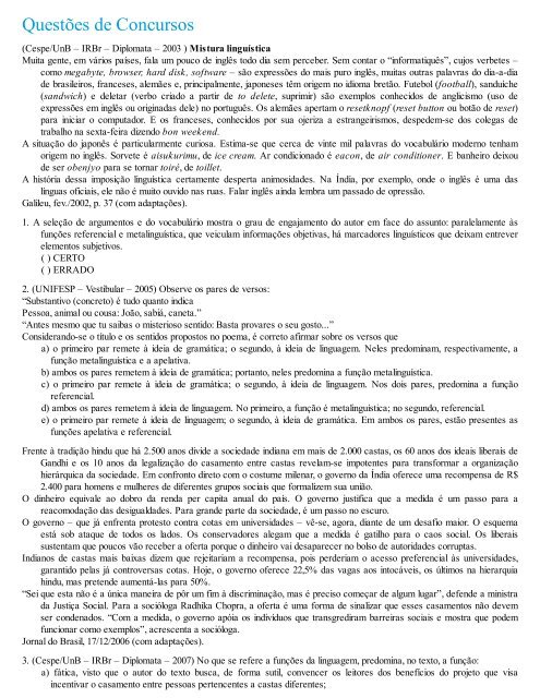 A Gramatica para Concursos - Fernando Pestana