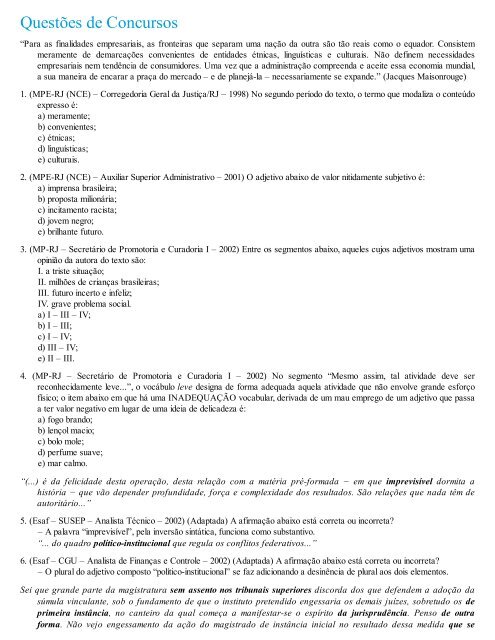 A Gramatica para Concursos - Fernando Pestana