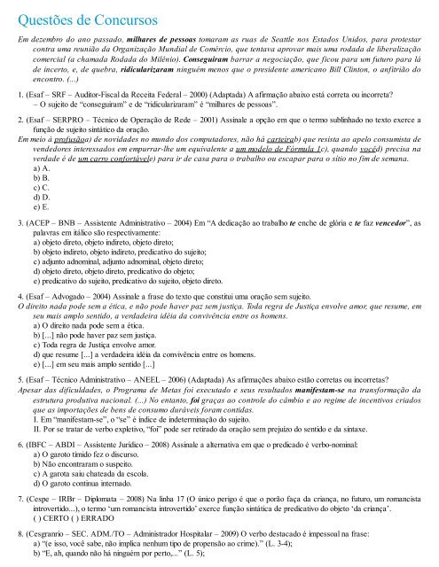 A Gramatica para Concursos - Fernando Pestana