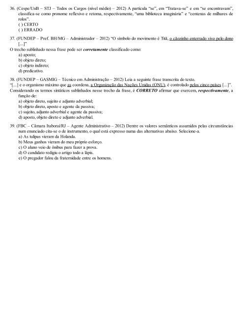 A Gramatica para Concursos - Fernando Pestana