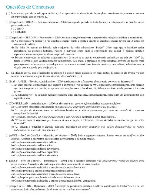 A Gramatica para Concursos - Fernando Pestana