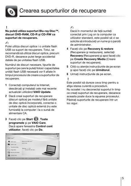 Sony VPCEC4A4E - VPCEC4A4E Guide de d&eacute;pannage Roumain