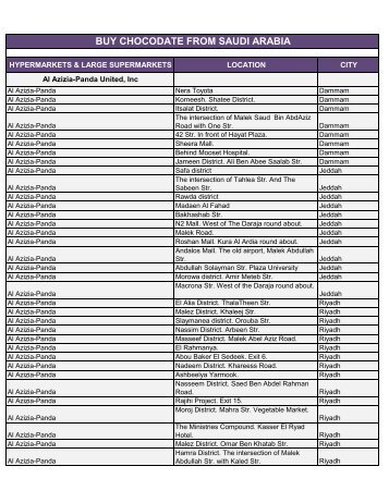 Buy chocodate from saudi arabia