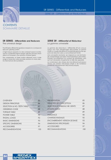 1- catalogue sommaire.qxp - Redex-Andantex