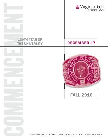 Fall 2010 (PDF) - Virginia Tech
