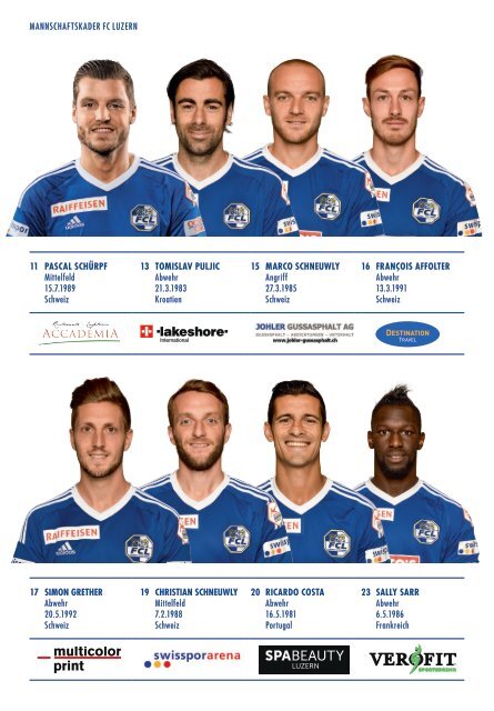 FC LUZERN MATCHZYTIG N°15 16/17 (RSL 30)