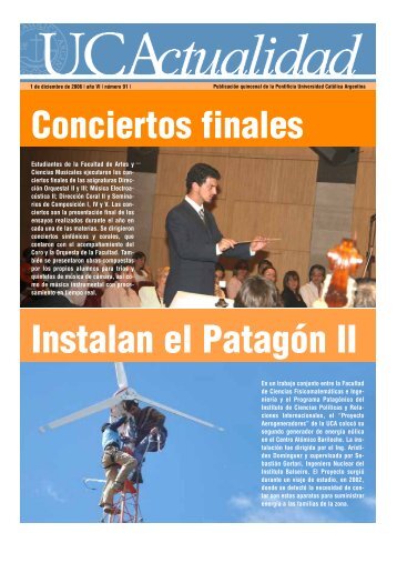 Instalan el Patagón II - Universidad Católica Argentina