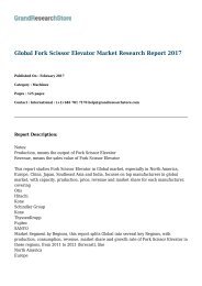 Global Fork Scissor Elevator Market Research Report 2017