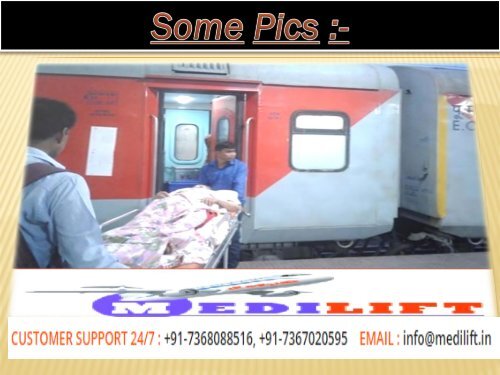 Get Hi-tech Train Ambulnce Services from Patna and Delhi