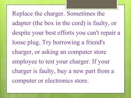 How to Fix a Laptop that is not Charging