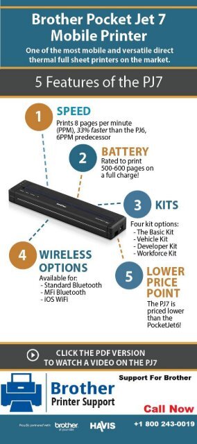 Top 5 Future Of Brother Pocket Jet 7mobile Printer 1800 243 0019