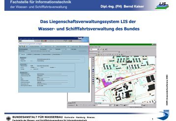 Das Liegenschaftsverwaltungssystem LIS der Wasser- und - Esri