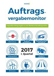 Auftragsvergabemonitor 1. Quartal 2017