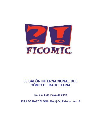 Descargar el DOSSIER del 30 Salón del Cómic - Salón del Cómic ...