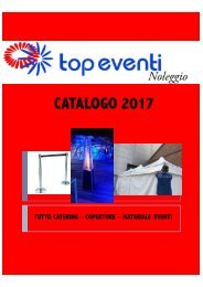 Catalogo Noleggi 2017 Top Eventi