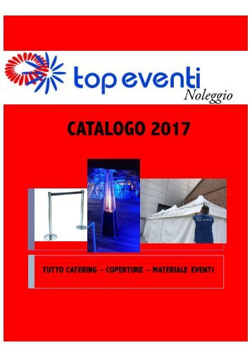 Catalogo Noleggi 2017 Top Eventi