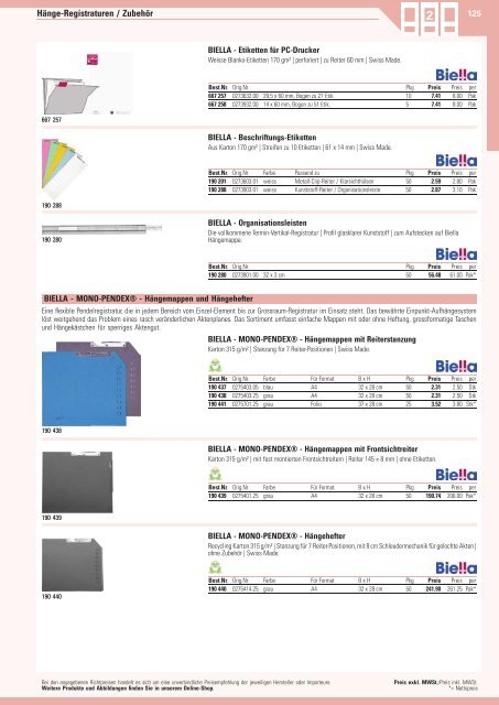 www.EasyBuero.ch - Bürobedarf Katalog