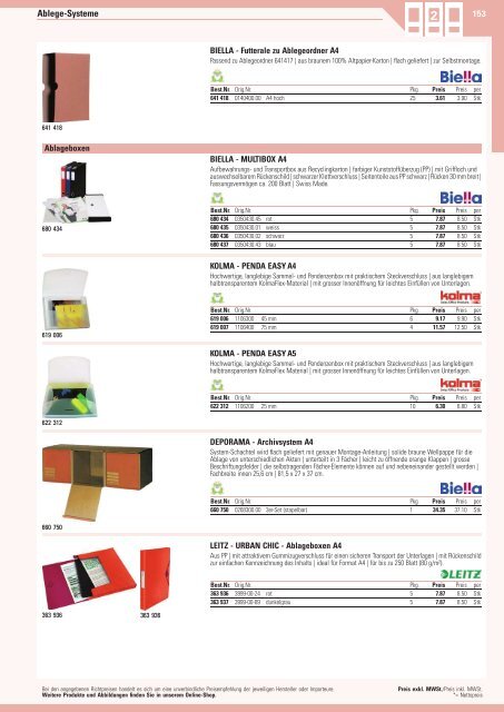 www.EasyBuero.ch - Bürobedarf Katalog